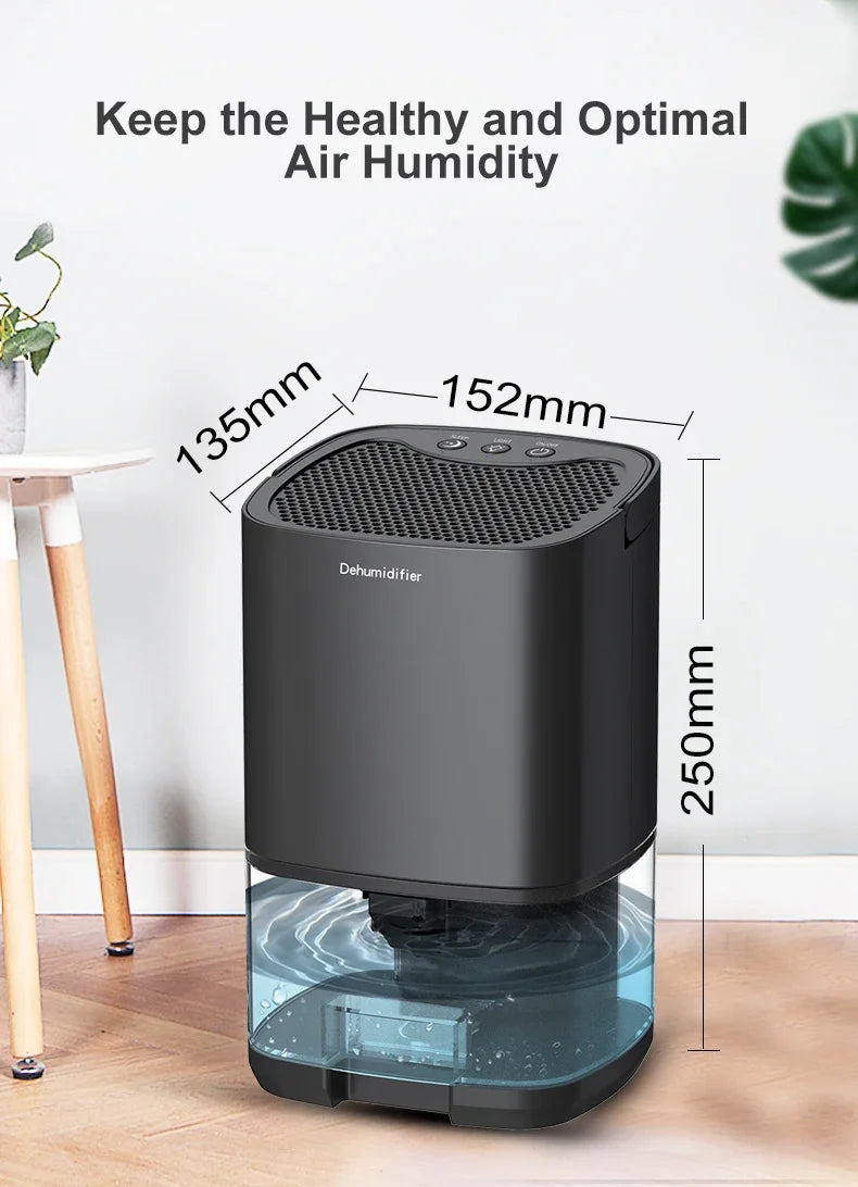 1000ml Portable Air Dehumidifier – Compact Moisture Absorber for Home Office & RV (220V)