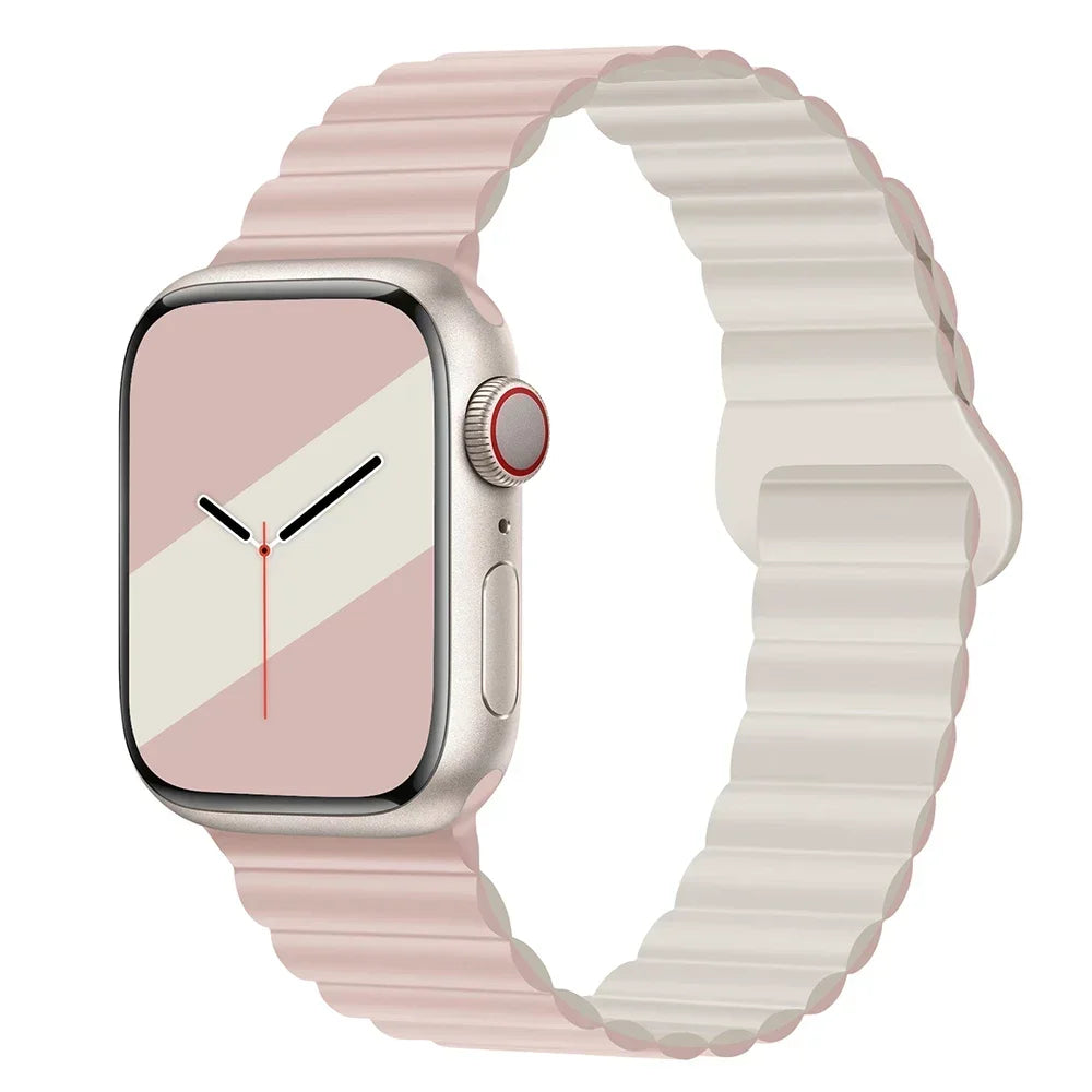 Magnetic Silicone Apple Watch Band – Sport Strap for iWatch All Series