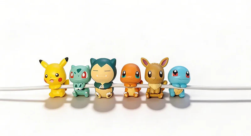 Kawaii Cable Protector – Cute Cartoon Figure USB Charger Saver