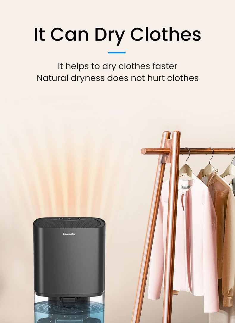 Portable Air Dehumidifier – Remove Damp Mould & Moisture for Home Office & RV (220V/110V)