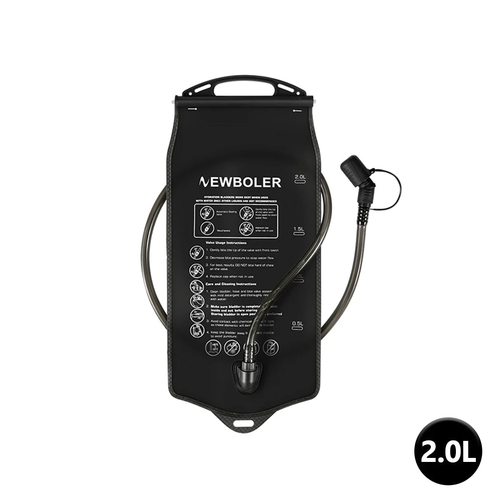 NEWBOLER 1.5L/2L/3L Large Capacity Water Bottle Water Bladder Water Reservoir Hydration Pack Storage Bag BPA Free Water Bag