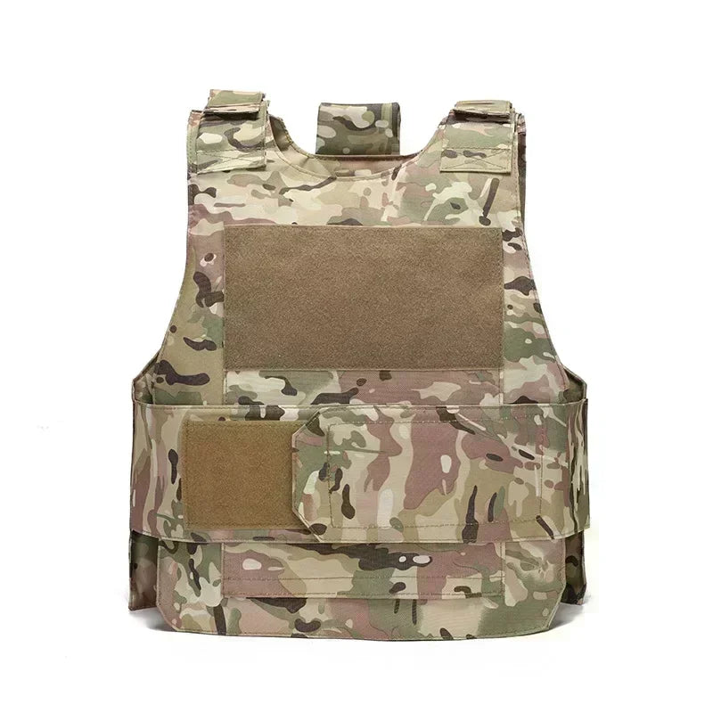 800D CP Camo Tactical Vest – Multifunctional Armor Plate Carrier for Airsoft & Hunting