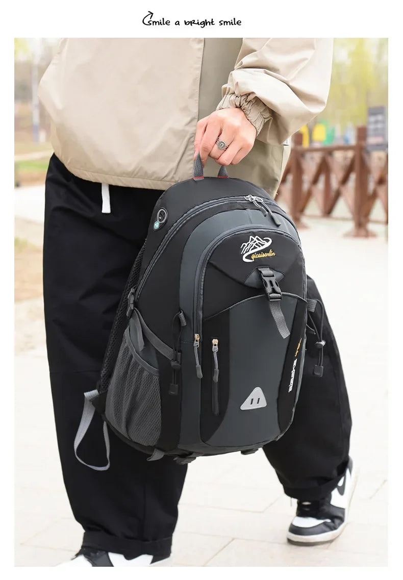 Large Capacity Outdoor Travel Backpack – Waterproof Camping Hiking Mountaineering Bag