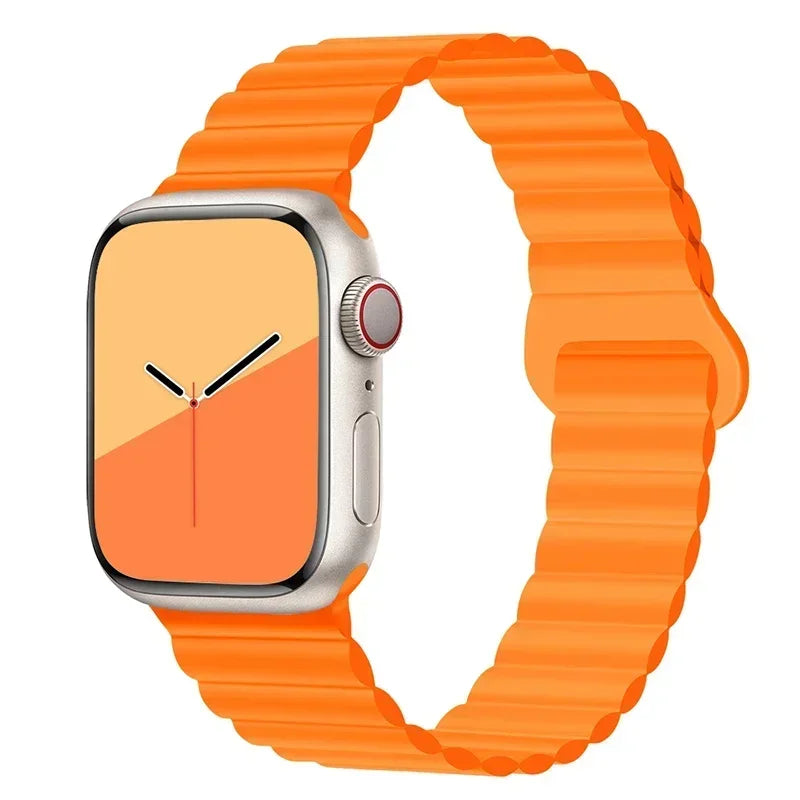 Magnetic Silicone Apple Watch Band – Sport Strap for iWatch All Series