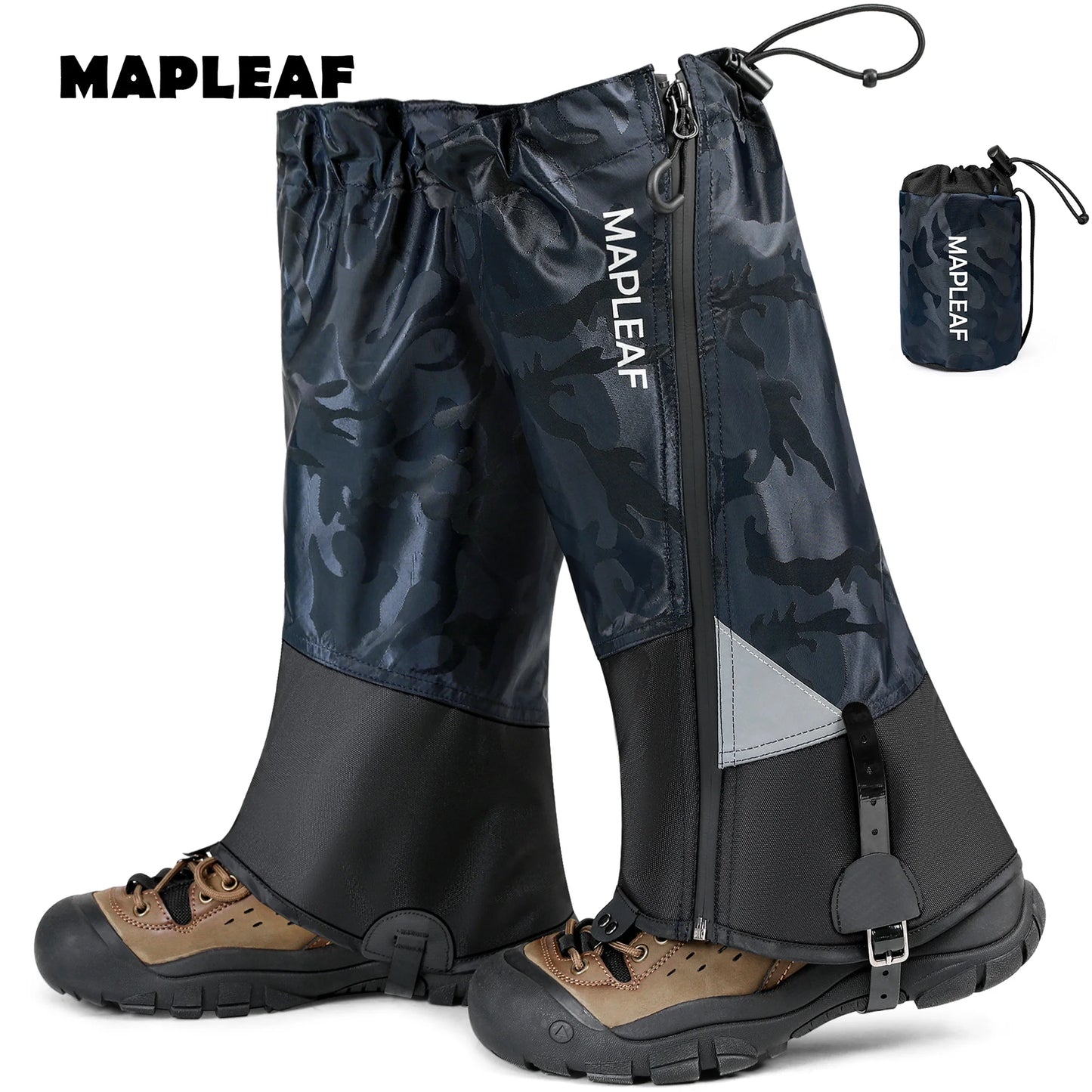 MAPLEAF Trekking Leg Gaiters Lightweight Waterproof Leg Guards Outdoor Hunting Fishing Boot Gaiters Hiking Snow Leg Gaiters