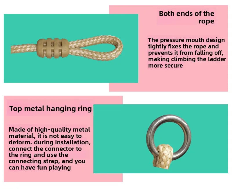 Stable Adjustable Trapeze Swing Rings Bar Home Core Training Kids Backyard Playground Professional Outdoor Indoor Fitness Gear