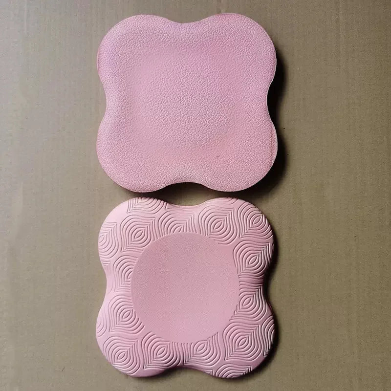 2Pc Pilates Knee Pad Wrist Hand Protective Pad Non-Slip Yoga Mat Solid Color Soft TPE Foam Flat Support Pad Fitness Accessories