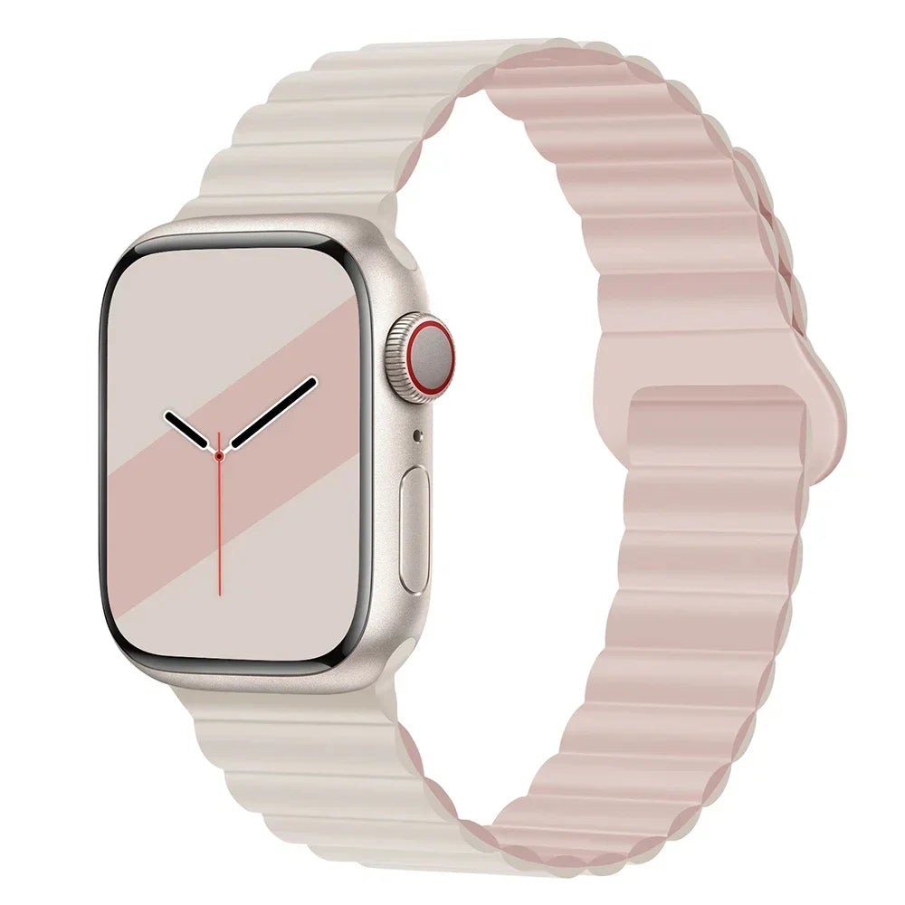 Magnetic Silicone Apple Watch Band – Sport Strap for iWatch All Series