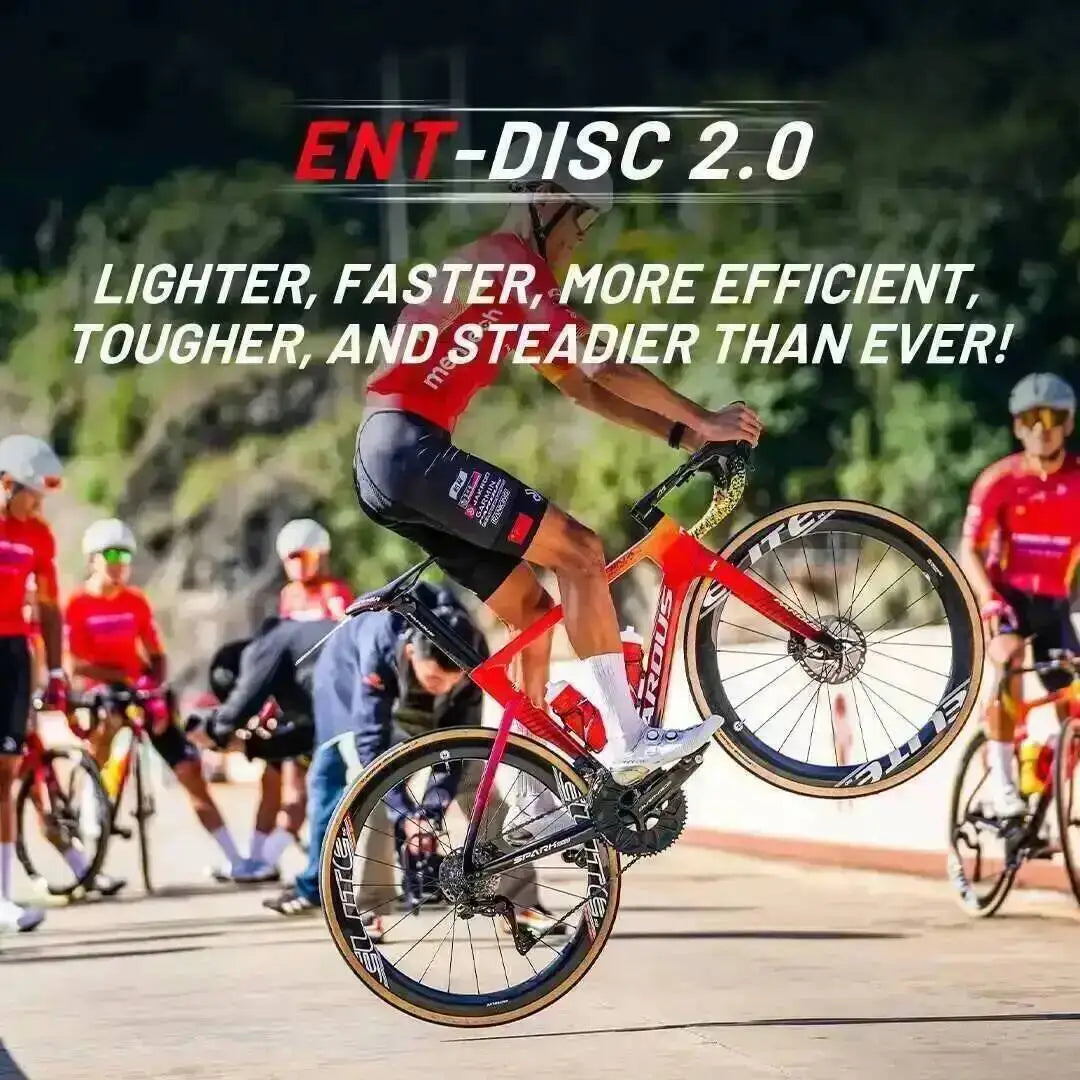 ELITEWHEELS ENT 2.0 Carbon Road Bike Wheelset – UCI Quality Disc Brake 700c