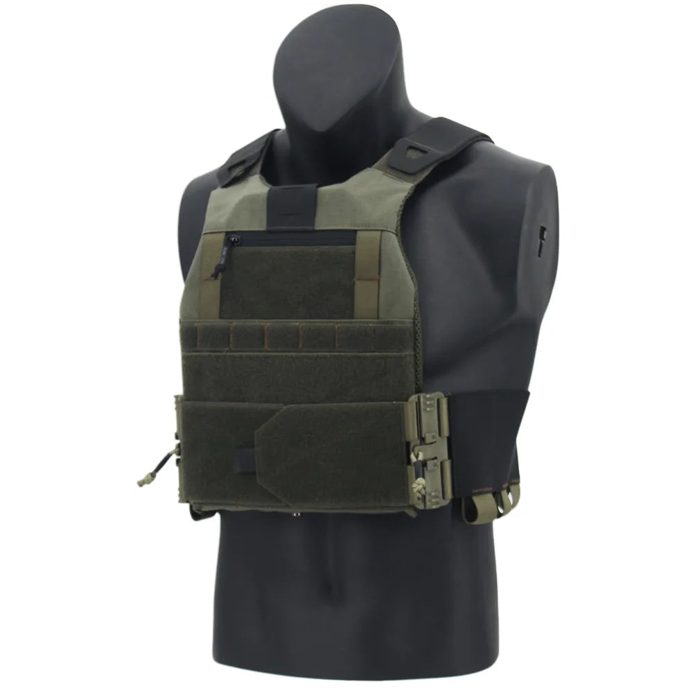 VULPO FCSK 2.0 Lightweight Tactical Vest – Quick Release Airsoft Combat Vest with Cummerbund
