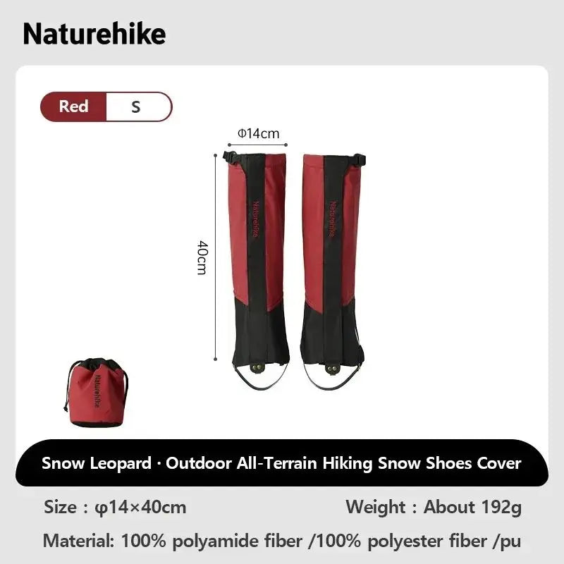 Naturehike Shoe Gaiters Climbing Leg Warmers Legging Gaiters Cover Waterproof Snow Boot Gaiters Snow Gaiters for Hiking Hunting