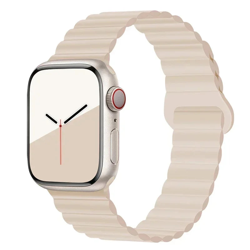 Magnetic Silicone Apple Watch Band – Sport Strap for iWatch All Series