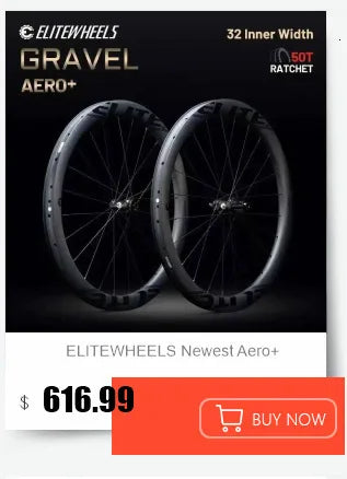 ELITEWHEELS ENT 2.0 Carbon Road Bike Wheelset – UCI Quality Disc Brake 700c