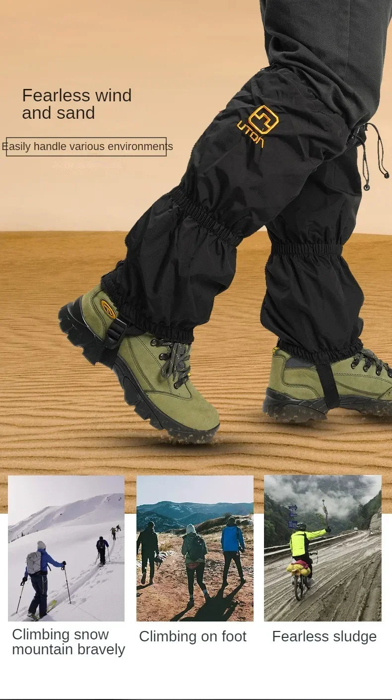Waterproof Snow & Sand Prevention Leg Gaiters – Anti-Snow Outdoor Hiking Shoe Cover