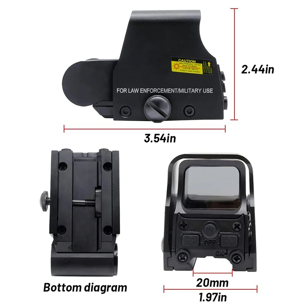 553 Holographic Red & Green Dot Sight – Reflex Riflescope for 20mm Rails