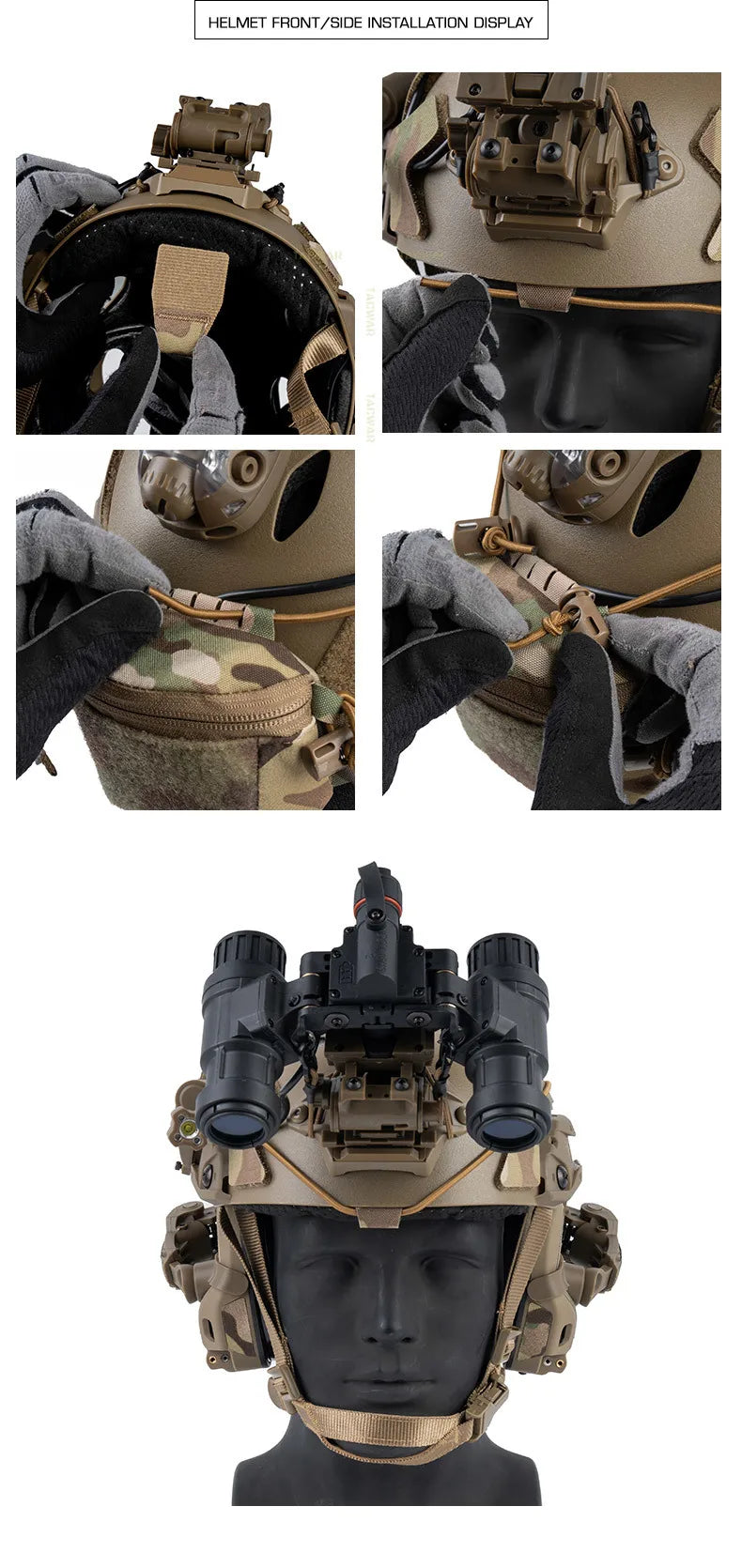 Universal Tactical Helmet Counterweight Pouch – Rear Battery Bag for Airsoft & Outdoor