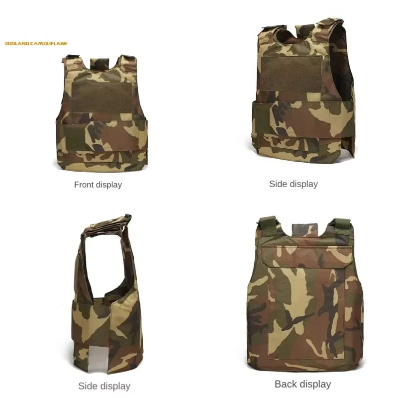 800D CP Camo Tactical Vest – Multifunctional Armor Plate Carrier for Airsoft & Hunting