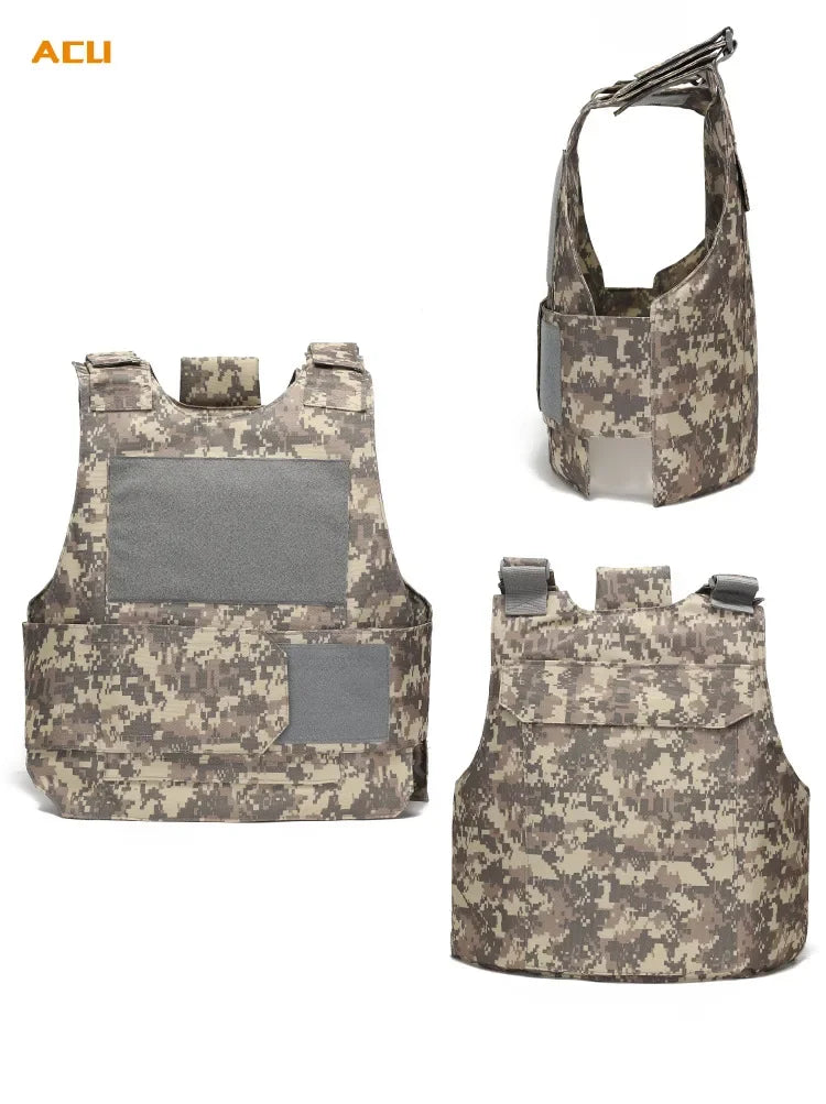 800D CP Camo Tactical Vest – Multifunctional Armor Plate Carrier for Airsoft & Hunting