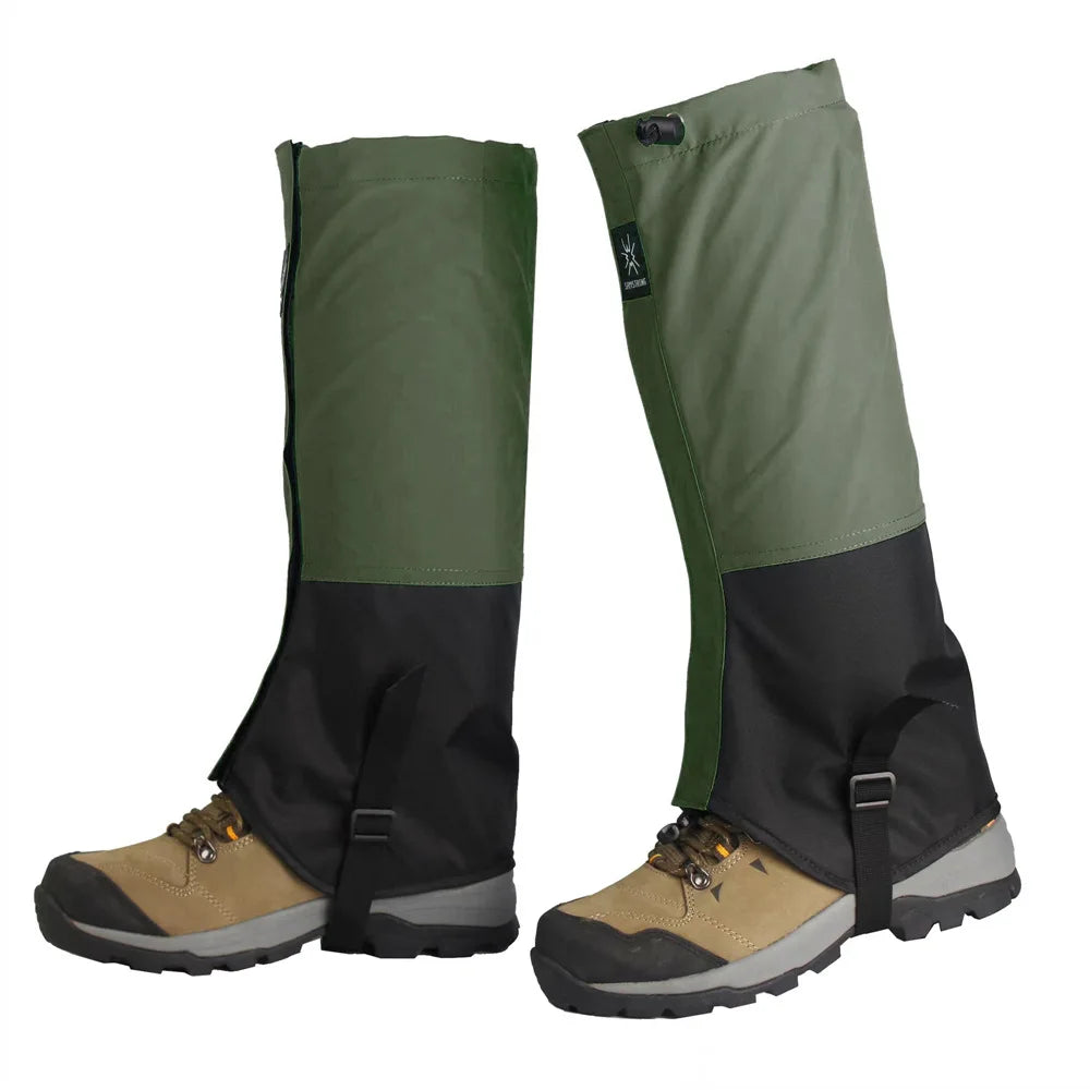 Waterproof Snow Sand Prevention Leg Gaiters Essential Protective Gear for Outdoor Mountaineering Skiing Desert Hiking Exploratio
