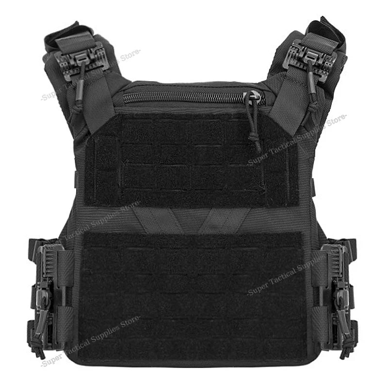 Full-Size Hunting Vest Tactical Plate Carrier MOLLE Airsoft Gear Outdoor Quick Release Fast Adjust Cummerbund Chest Rig