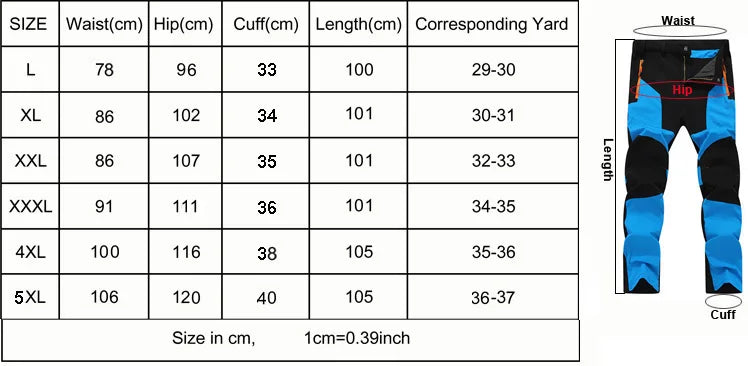 Men's Quick Dry Outdoor Hiking & Trekking Trousers – Breathable Camping Sport Pants