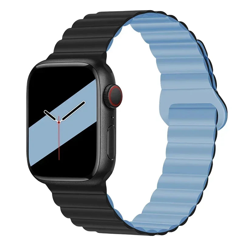 Magnetic Silicone Apple Watch Band – Sport Strap for iWatch All Series