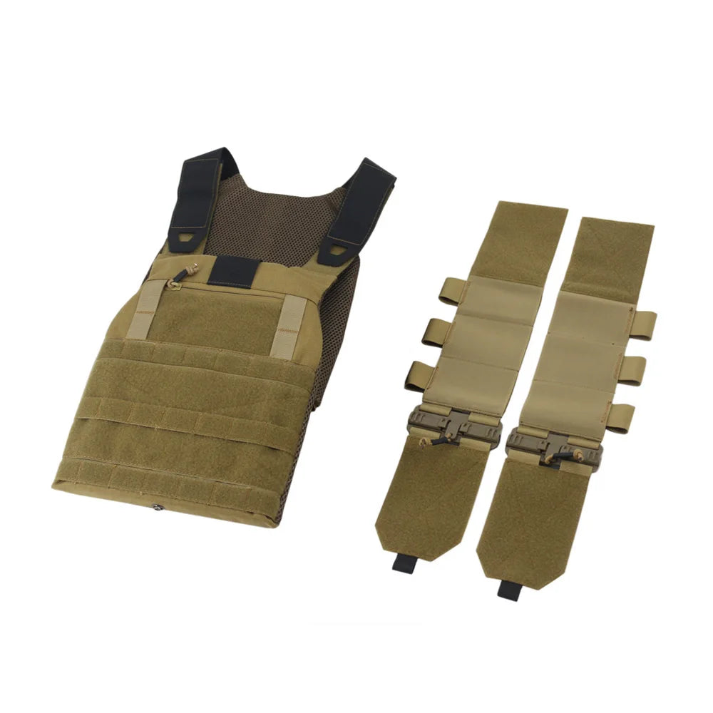VULPO FCSK 2.0 Lightweight Tactical Vest – Quick Release Airsoft Combat Vest with Cummerbund