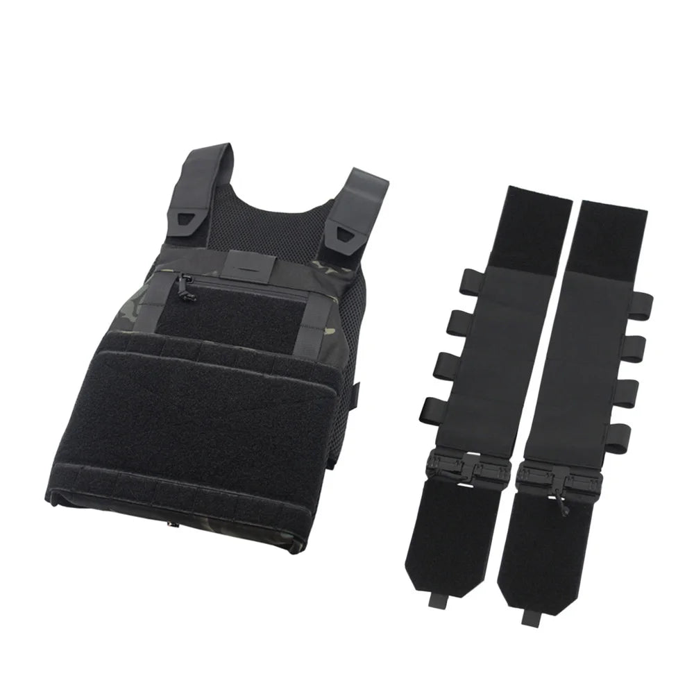 VULPO FCSK 2.0 Lightweight Tactical Vest – Quick Release Airsoft Combat Vest with Cummerbund