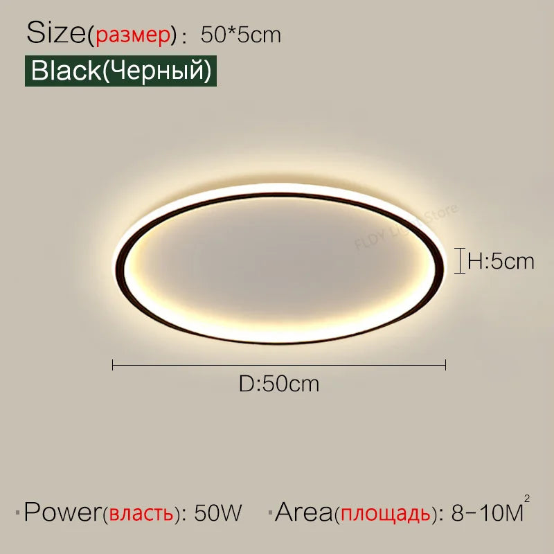 Living Room Lamps Simple Modern Atmosphere Led Ceiling Lights Ultra-Thin Rectangular Smart Main Lamp Nordic Style Bedroom Lamps