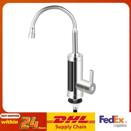 3000W Instant Electric Hot Water Faucet – LED Screen Kitchen & Bathroom Tap