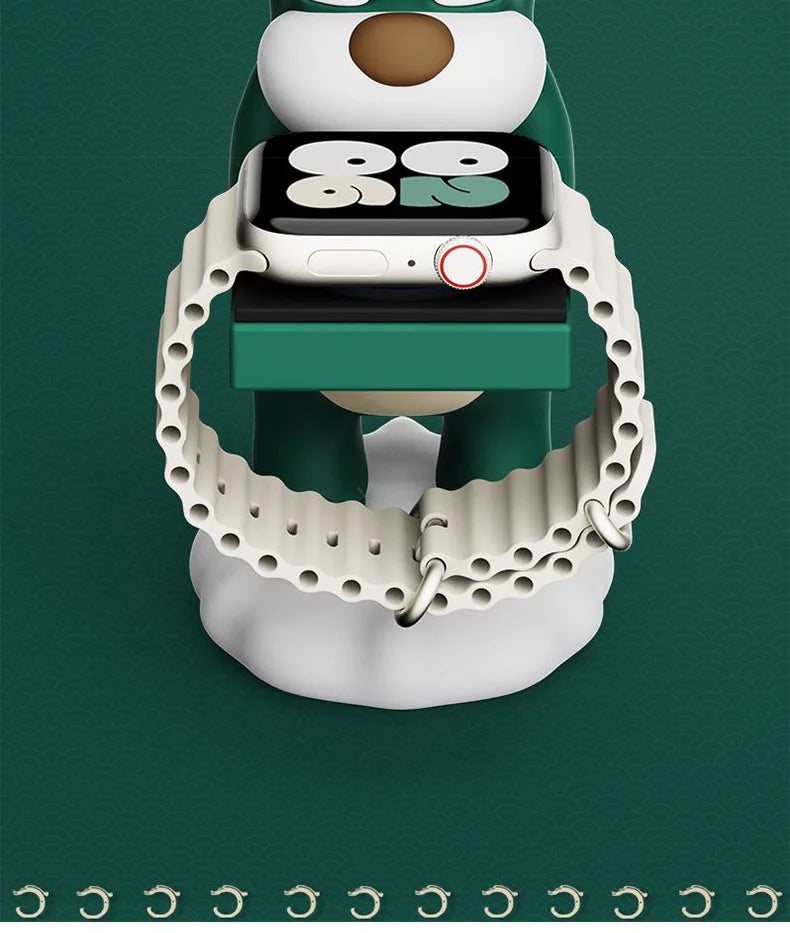 Cute Cartoon Piggy Apple Watch Stand – Desktop Nightstand Watch Holder