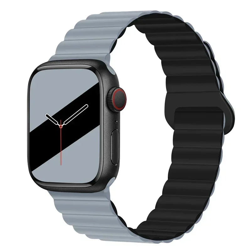 Magnetic Silicone Apple Watch Band – Sport Strap for iWatch All Series