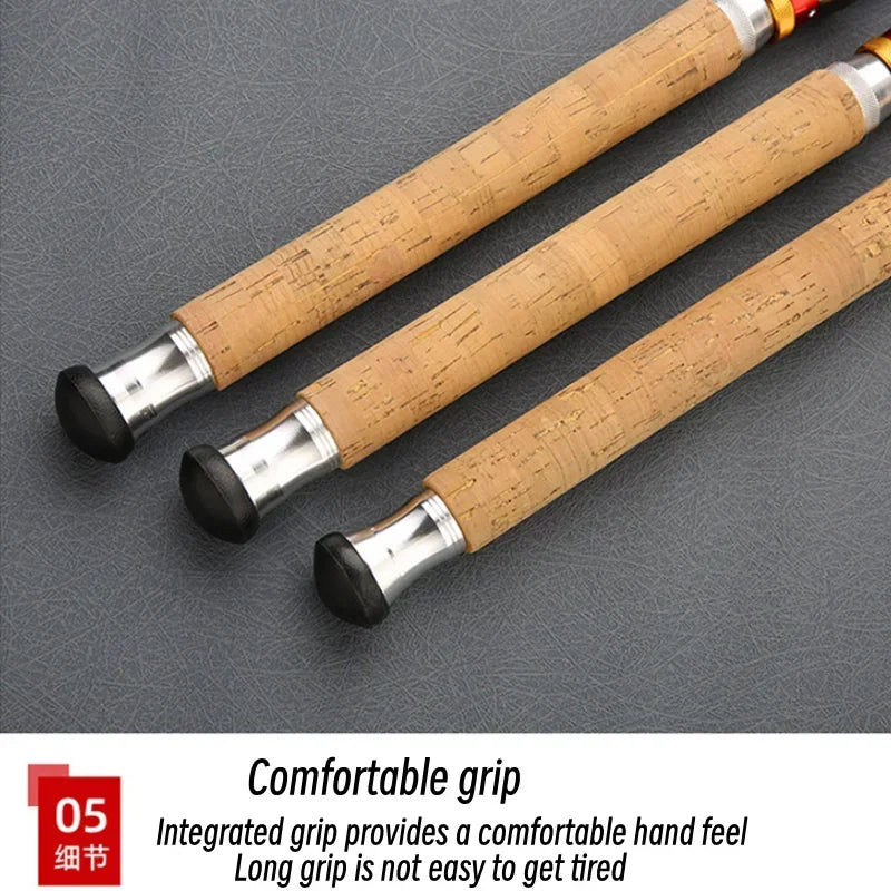 For Carp Fishing Rod Feeder Hard FRP Carbon Fiber Portable Durable Ultra Light Telescopic Travel Pole 1.8/2.1/3.0/3.6M