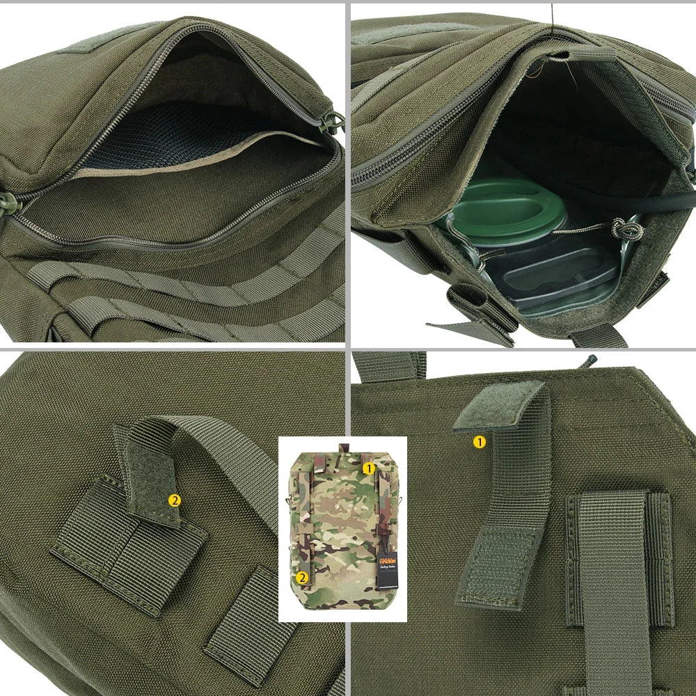 Tactical Hydration Bags Nylon Hydration Bag 3L for Hiking Cycling Hunting Backpack Not Included Water Bag