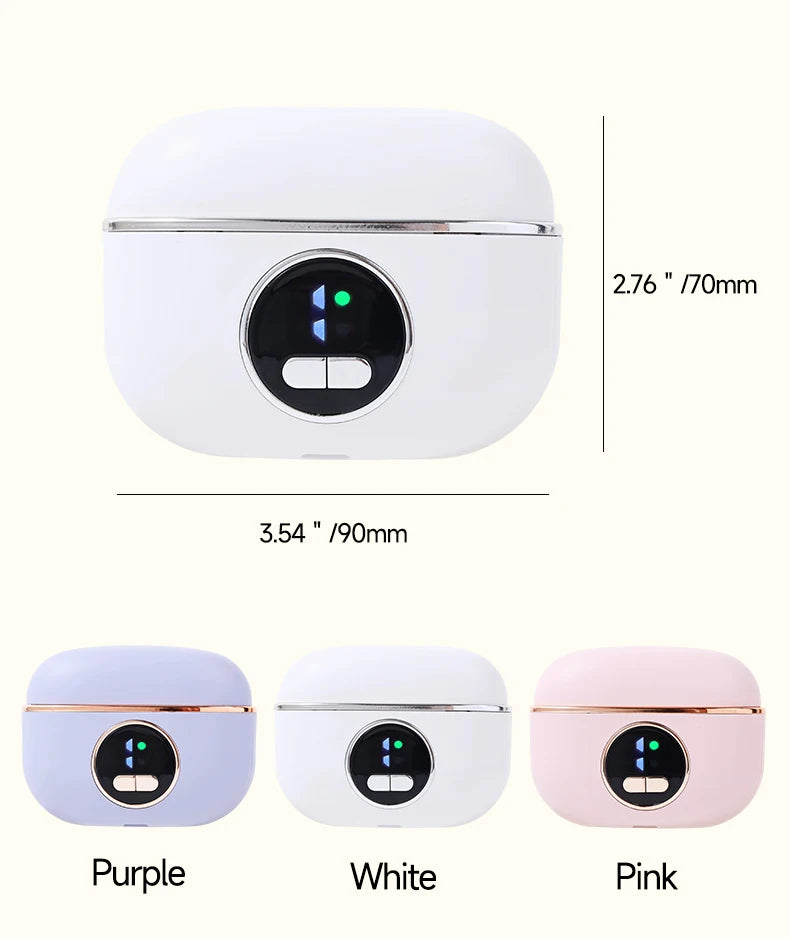 LED Electric Nail Trimmer & Polisher – Quiet Automatic Nail File with Light