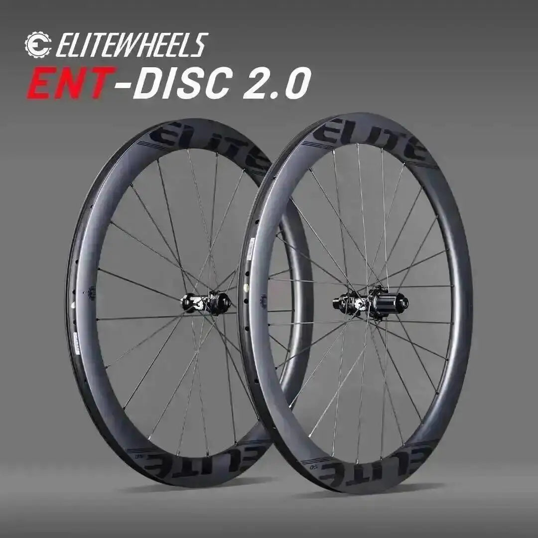 ELITEWHEELS ENT 2.0 Carbon Road Bike Wheelset – UCI Quality Disc Brake 700c