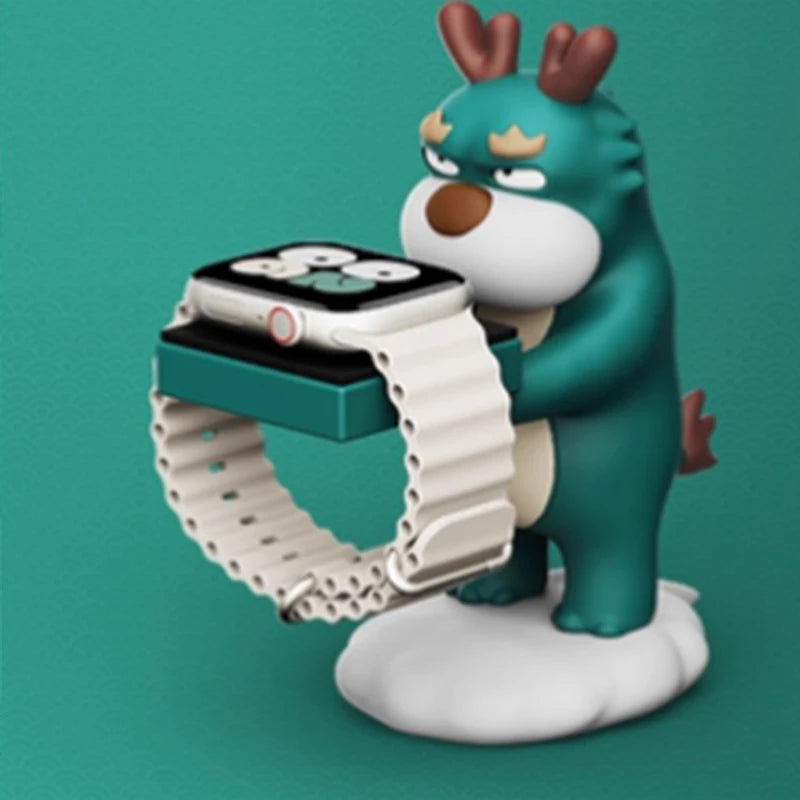Cute Cartoon Piggy Apple Watch Stand – Desktop Nightstand Watch Holder