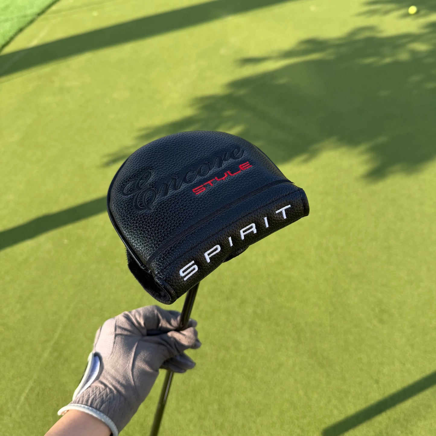 1pc ENCORE SPIRIT Low Torque Series Style Putter | 86.36 cm Right Hand with Matte Black Steel Shaft & PU Black White Grip | Hig