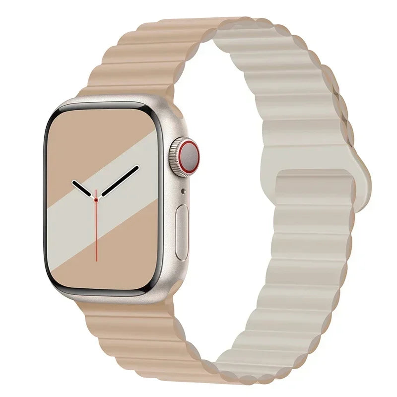 Magnetic Silicone Apple Watch Band – Sport Strap for iWatch All Series
