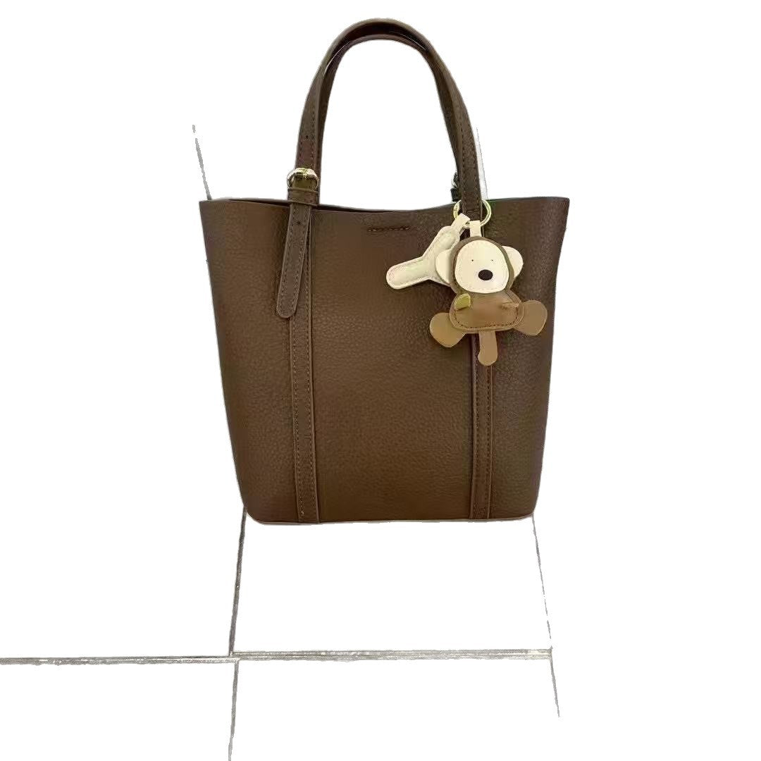 Retro Large Capacity Commuter Bag – PU Leather Shoulder Handbag