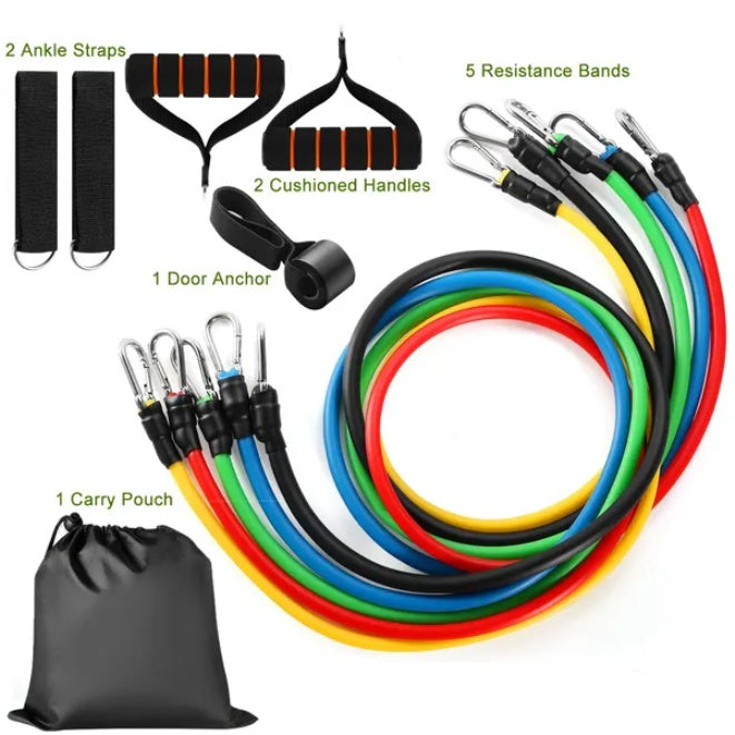 Resistance Bands Set – Home Workout & Strength Training Kit